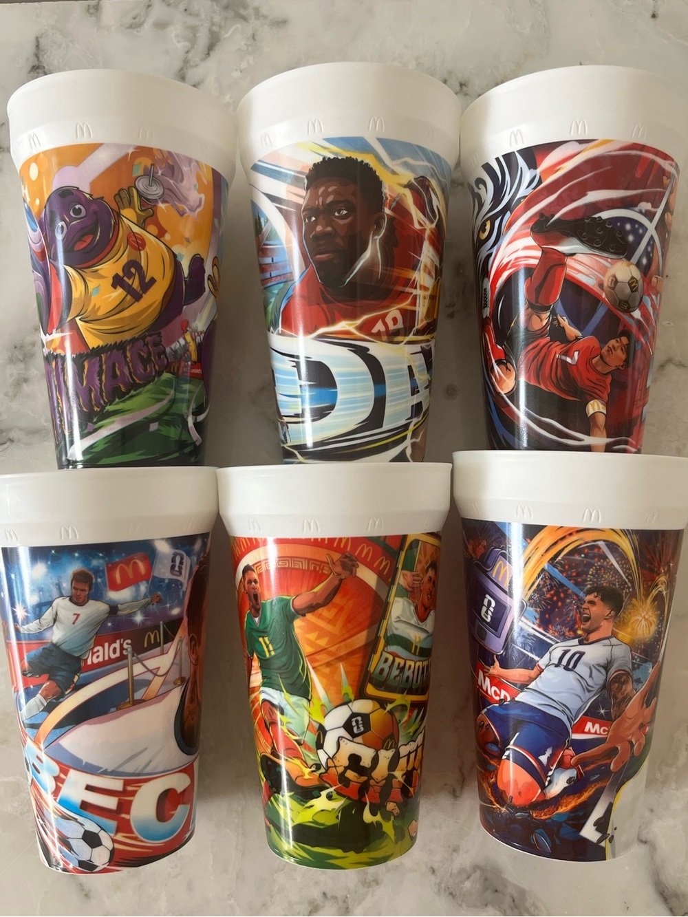 McDonald’s FIFA World Cup cups! (New with bags)